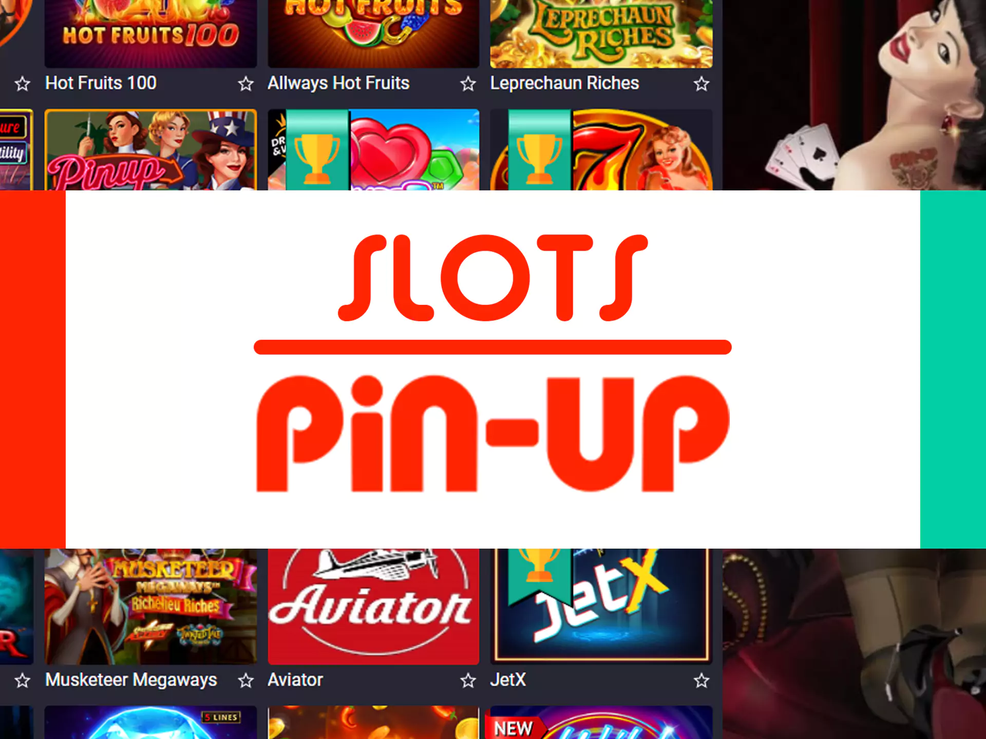 You'll find a lot of slots from well-known developers.