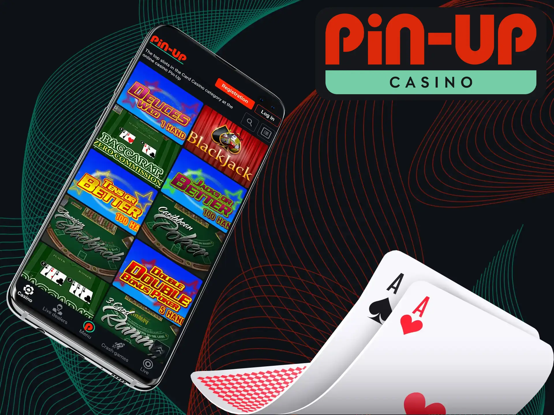 Play the most popular card game in the casino in slot or live mode at Pin-Up Casino.