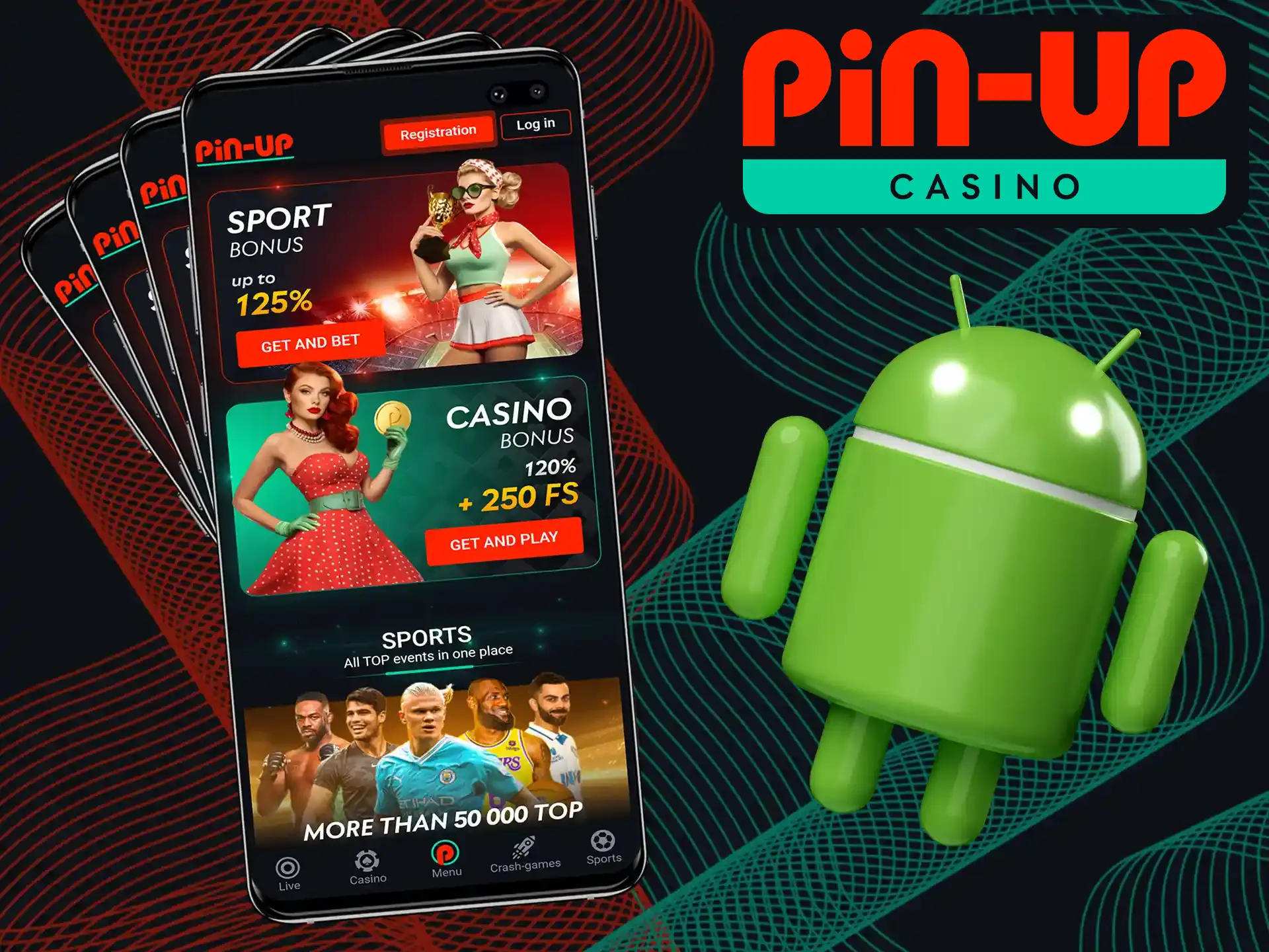 Pin-Up app can run on a wide range of Android smartphones.