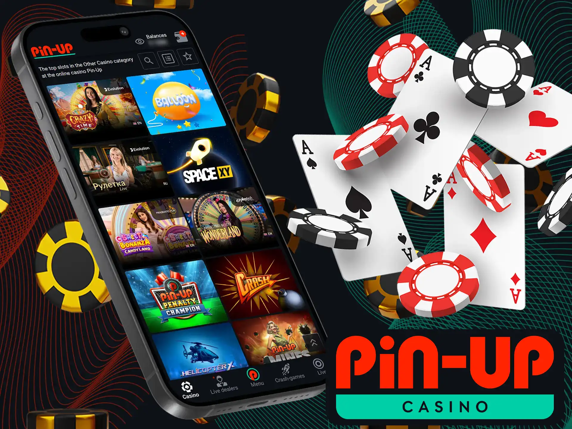 Pin-Up offers instant games for quick and easy fun!