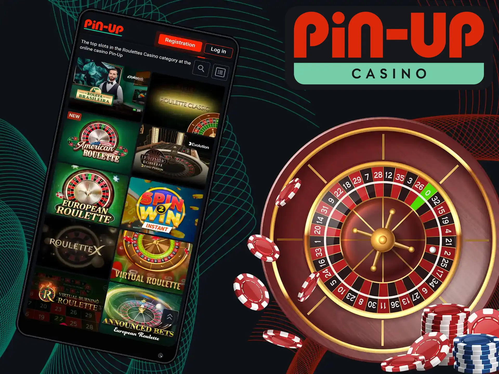 Roulette is very popular in the table games section of Pin-Up Casino.