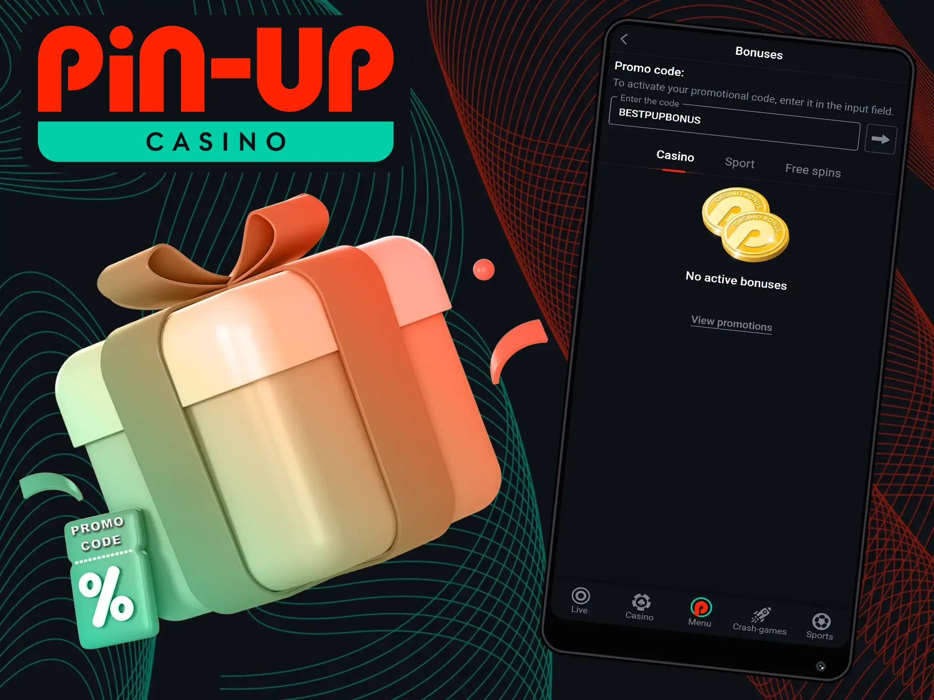 Take advantage of a boosted welcome offer at Pin-Up Casino with a promo code.