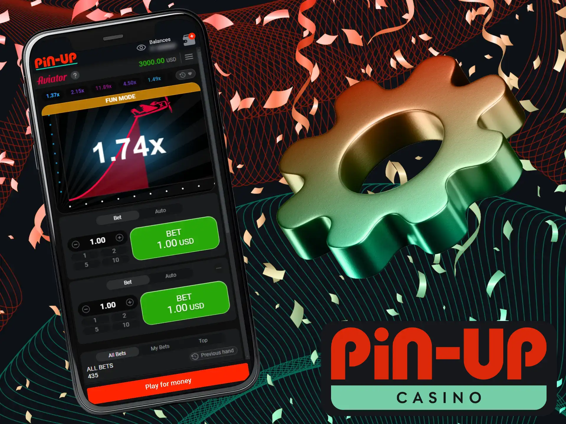 Aviator at Pin-Up Casino is mobile friendly, so you can join the action from your smartphone.