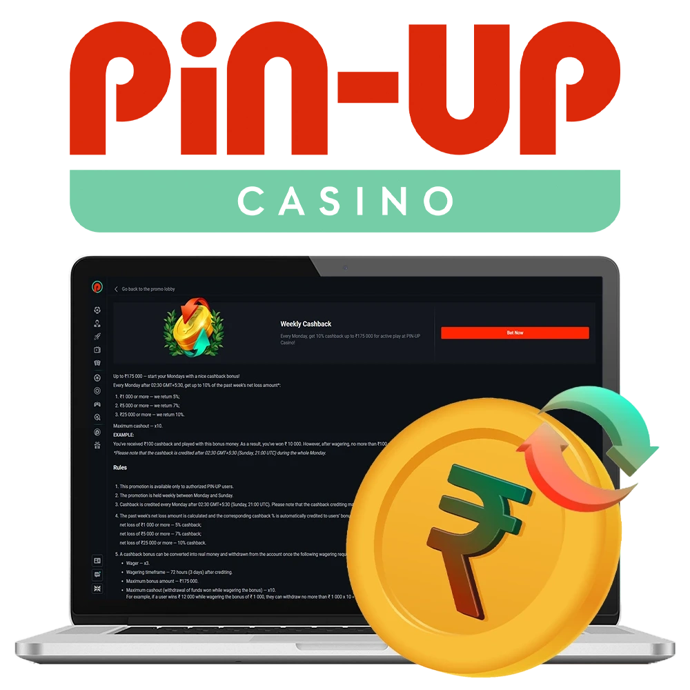 You become part of Pin-Up Casino's rewarding loyalty program just by playing.
