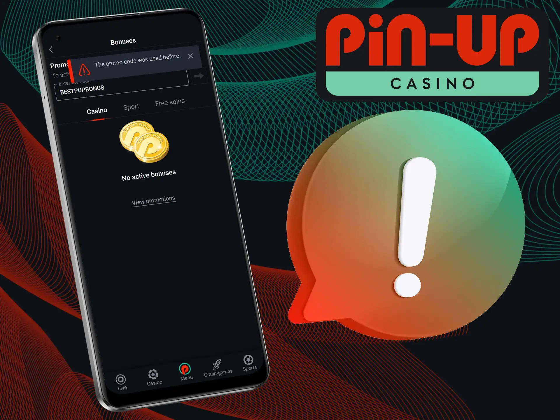 Double-check all information when using a Pin-Up bonus code to avoid missing out.