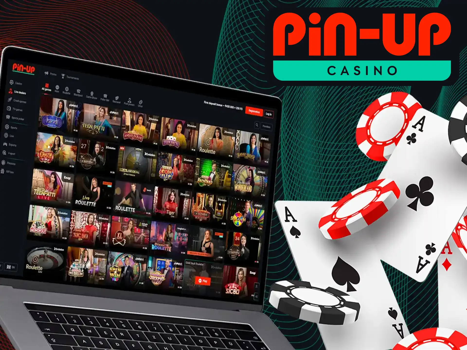 When playing with live dealers at Pin-Up Casino, you can experience the authentic atmosphere of a real casino.