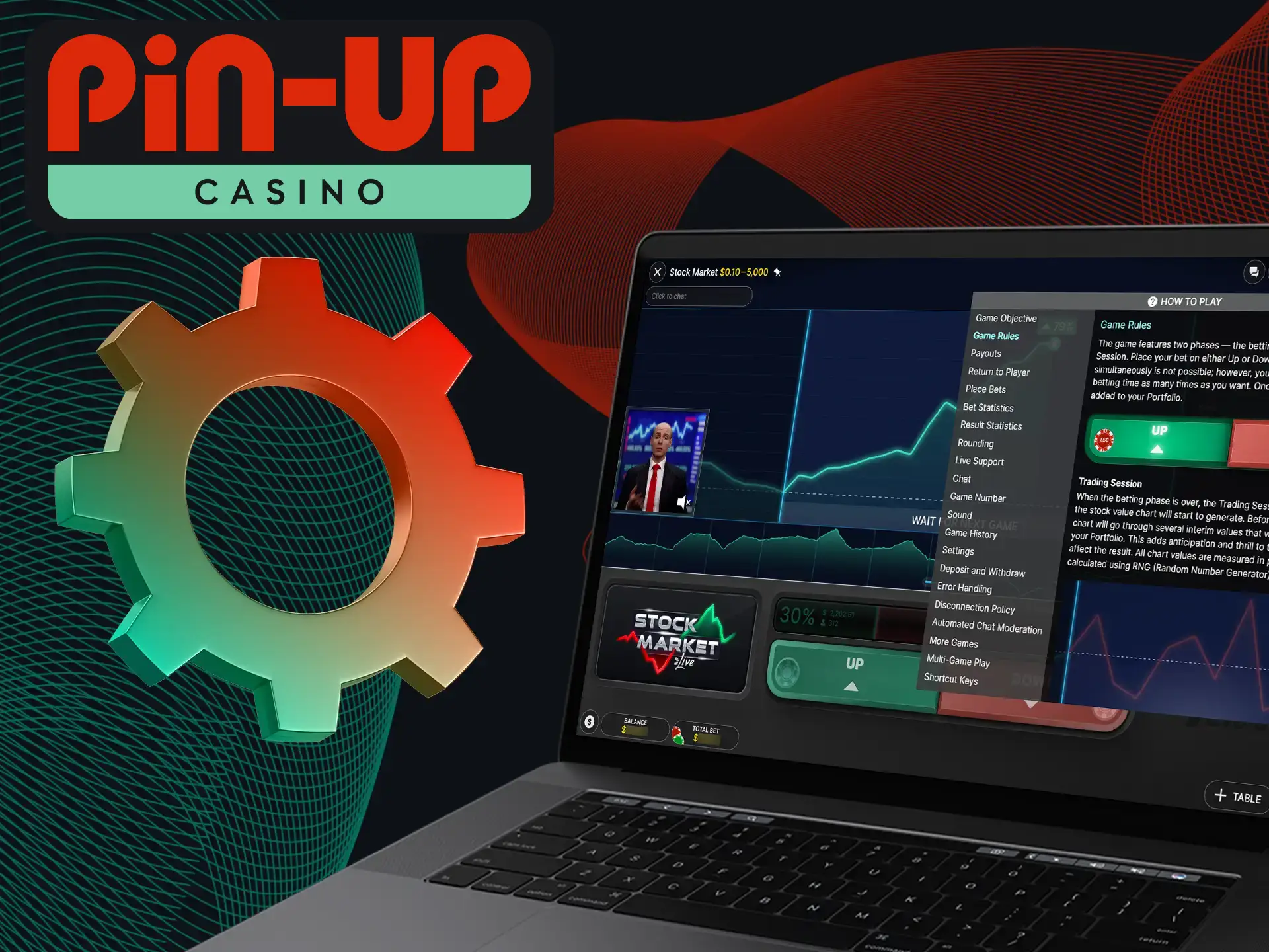 Learn about the Stock Market rules for playing at Pin-Up Casino.