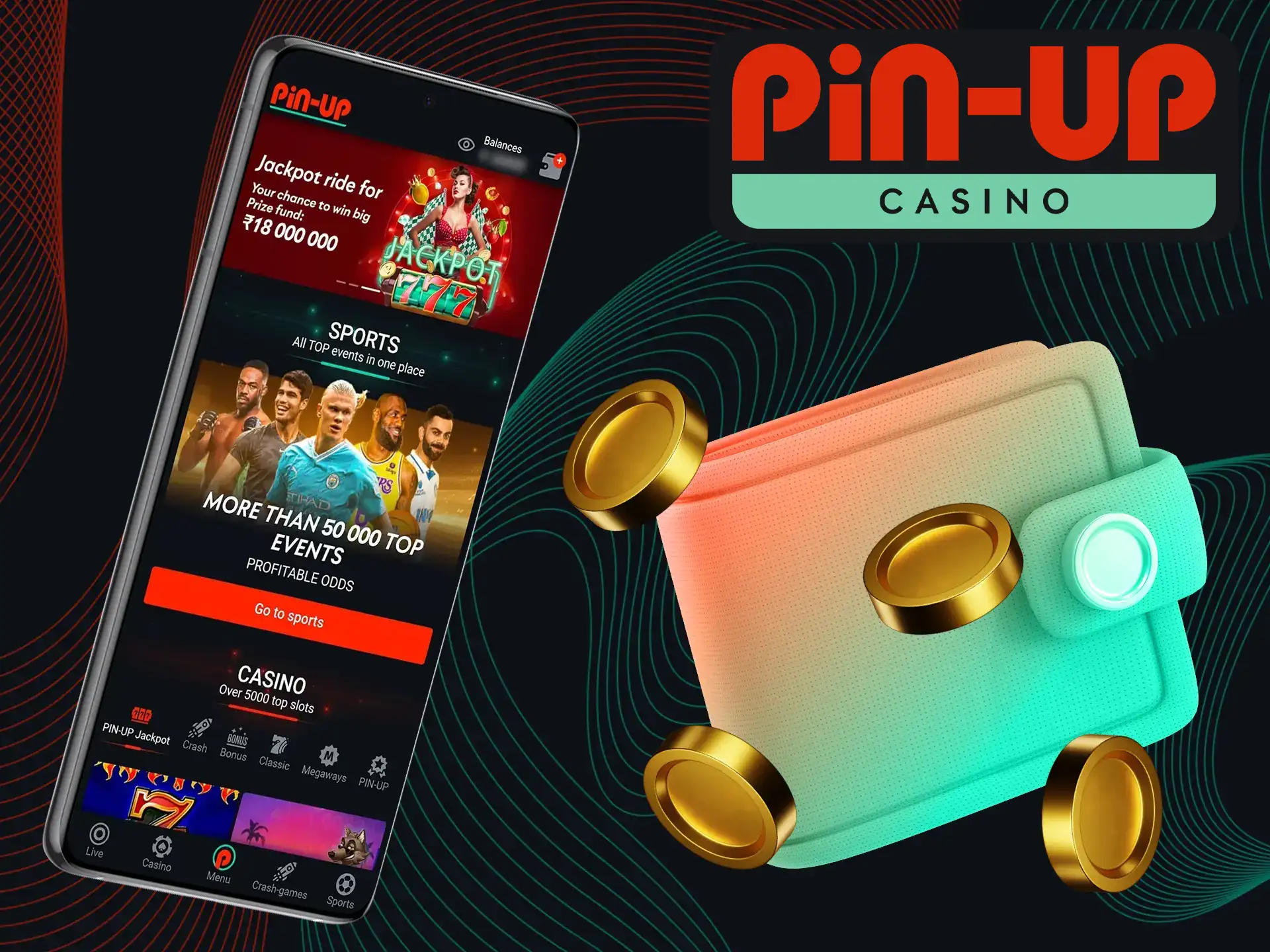 Discover the ease and practicality of using Pin-Up Casino mobile app.