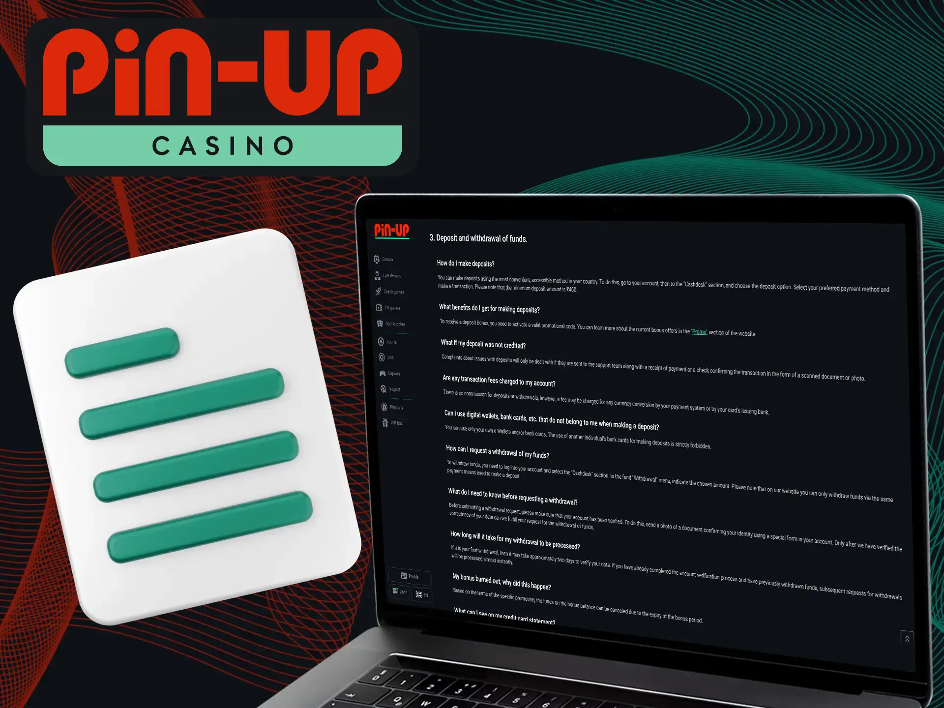 Learn more about Pin-Up Casino withdrawal policies.